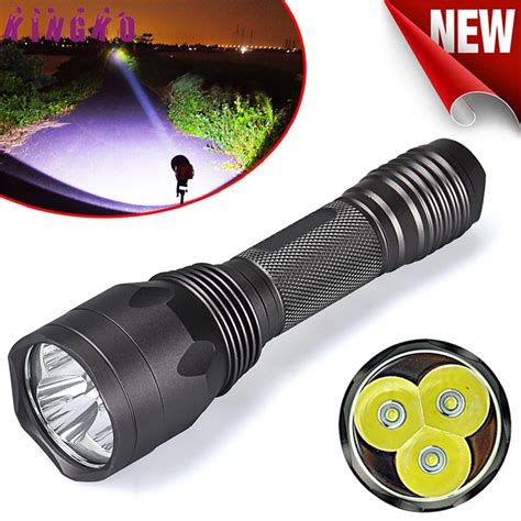 high quality 3x cree xml t6 flashlight